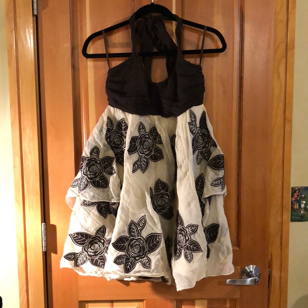 Alice + Olivia special events halter dress